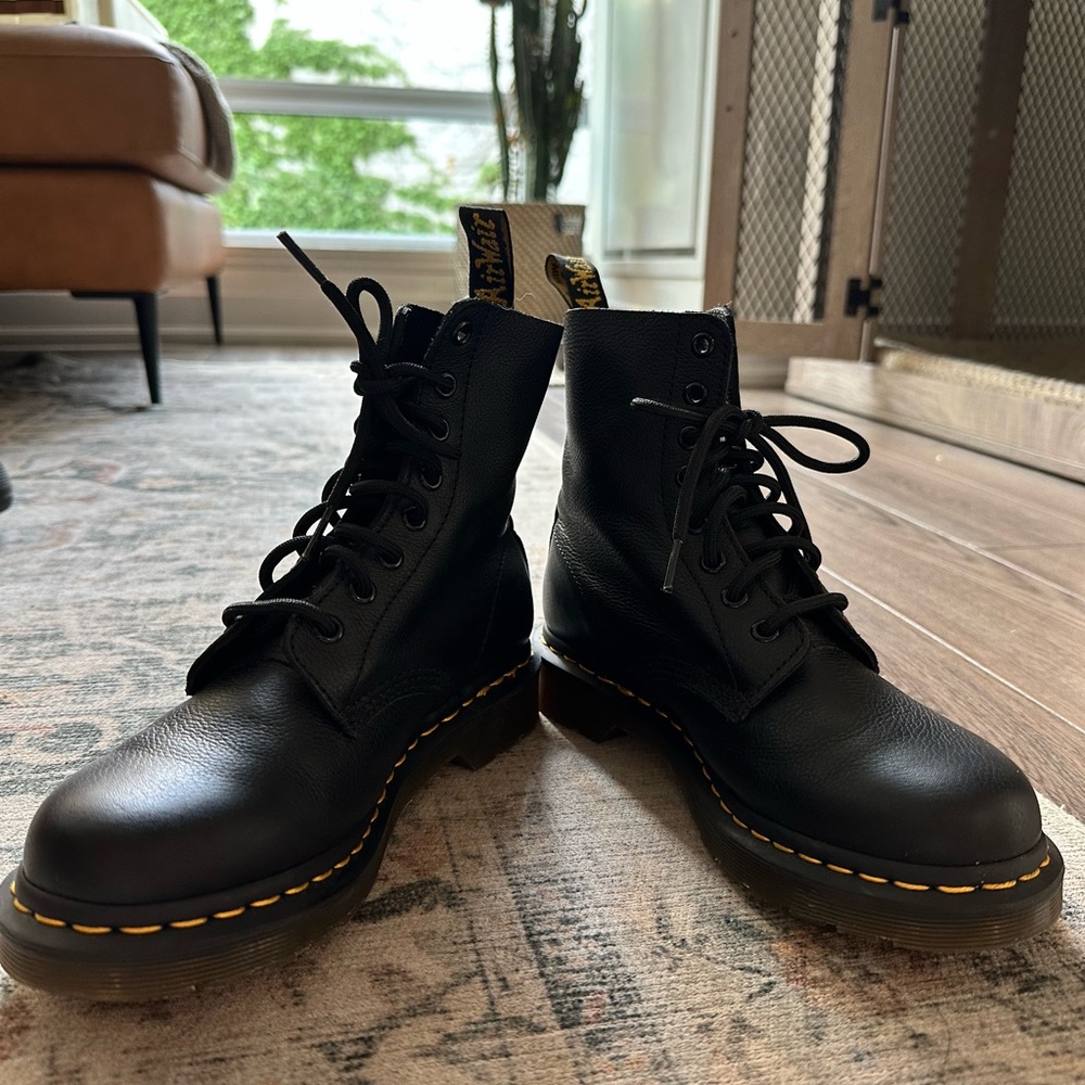 Dr. Martens Black Leather Pascal Boots